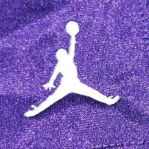 JORDAN MENS TEENS PURPLE BLACK SHORTS BALL SIZE XL LOOK EXCELLENT